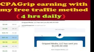 Guaranteed cpagrip payment earning method with twitter free traffic