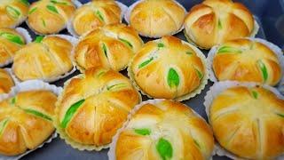 Sweet Bread / Pandan filling| Homemade sweet bread/ Ua qhaub cij noj qab heev/ Nplem Qab zib