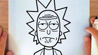 HOW TO DRAW RICK FROM RICK AND MORTY