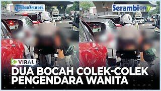 Viral Video 2 Bocah Colek-colek Pengendara Wanita di Bandung, Orang Tua Minta Maaf