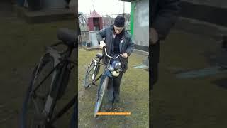 Велосипед с двигателем от мотокосы
