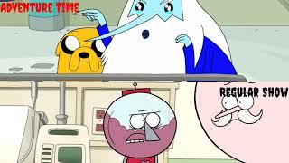 Adventure Time and Regular Show: Hospital Comparison