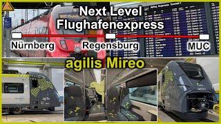 Der neue Flughafenexpress, RE22 Nürnberg-München Flughafen | agilis Mireo Superzug