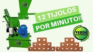 Faça 12 tijolos em 1 minuto | Máquina de Tijolo Ecológico e Paver | Verde Equipamentos