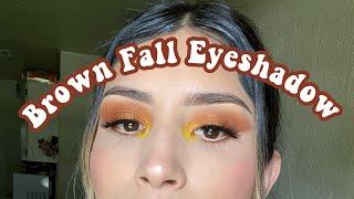 Easy Brown Fall Eyeshadow Tutorial | karensorbit