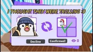 NO WAY HUMONGOUS WIN THEY OFFERED NEON PEPPERMINT PENGUIN FOR THIS IN GAME PET Adopt Me - Roblox