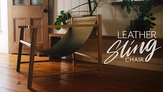 Leather sling lounge chair - DIY Build