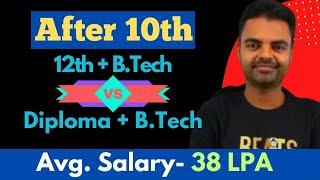 What After 10th? 12th + B.Tech or Diploma + B.Tech, High Salary Package, Which is Better in Hindi