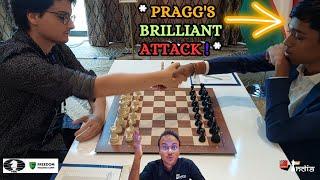 Pragg's greatest attacking game | Lagarde vs Pragg | World Cup 2023 | Commentary by Sagar
