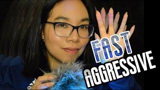 ASMR FAST AND AGGRESSIVE TRIGGERS FOR SHORT ATTENTION SPAN (2 Minutes) 