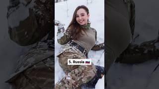  Top 10 Countries With Most Beautiful Female Soldier #top10ner #top10 #shorts