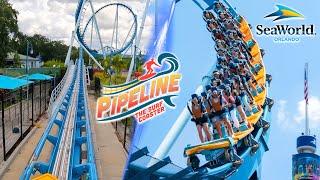 Pipeline the Surf Coaster | SeaWorld Orlando  | Onride POV