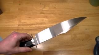 Nick Wheeler forged fighting Bowie knife  Joe Paranee Project #2 Prototype