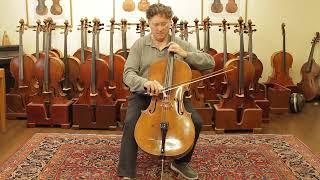 Bohemian workshop, Schönbach circa 1900; after Gagliano | Cello Demonstration by John Kaboff