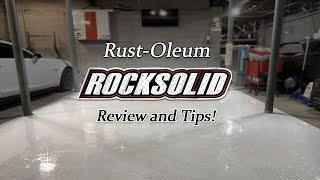 Rust-Oleum RockSolid Garage Floor Coating Review & Tips!