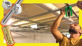  How to Make Drywall CEILING With Metal FRAMING Studs  Saw Profile