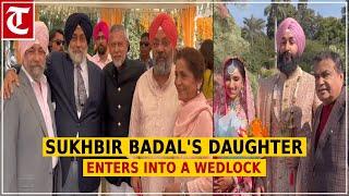 Exclusive videos from the venue of SAD leader Sukhbir Badal's daughter in Delhi