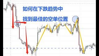 如何在下跌趋势中的供给区寻找顺势做空的信号