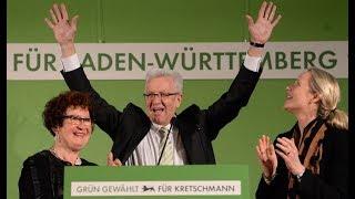 GRÜNER GEHT'S NICHT: Winfried Kretschmann in Baden-Württemberg unbesiegbar