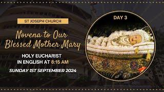 Live Holy Eucharist, Sunday Holy Mass, @ 8:15 am, 1st Sept 2024, St. Joseph Church, Mira Road