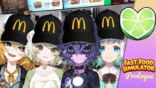 Servin' Food with @Snuffyowo, @Dokibird and @mintfantome || Laimu play Fast Food Simulator