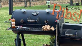 Smoking Ribs on the Oklahoma Joe stick burner! Highland