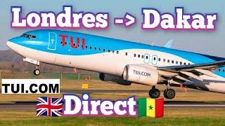 DIRECT FLIGHT LONDON - DAKAR WITH TUI AIRWAYS - BOEING 737