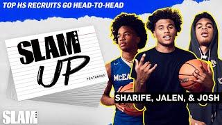 Jalen Green, Josh Christopher, Sharife Cooper are HILARIOUS HEAD-to-HEAD   | SLAM Up