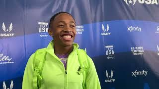 QUINCY WILSON AFTER 44.59 TO MAKE US OLYMPIC TRIALS 400M FINAL, BREAKS HIGH SCHOOL RECORD AGAIN