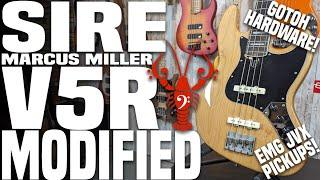 Sire V5R Upgraded - EMG X JVX Pickups & Gotoh X-Nickel Hardware! -LowEndLobster Builds