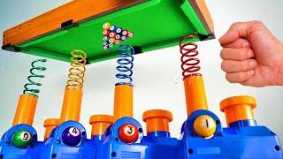 Iron Tube Marble Run Race ASMR # 5  Ain't No Pool Table High Enough  Creative Healing Sound Build