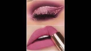 Beautiful pink eye makeup and pink lipstick||#short||beauty vibes