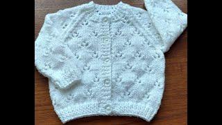 #53, Full Tutorial 16in Rosebud Lace Cardigan, Sheila's Just Knitting