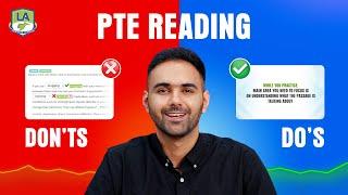 PTE Reading Do's and Don'ts - Score High with these Proven Tips & Practice Plan