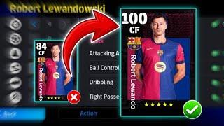 How To Train Free R.Lewandowski In Efootball 2024 | R.Lewandowski Efootball 2024 Max Level