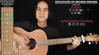 Boulevard of Broken Dreams ACOUSTIC Guitar Cover Green Day |Tabs + Chords|