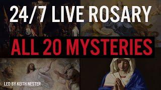 24/7 Rosary- ALL 20 MYSTERIES