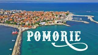 POMORIE 4K DRONE BULGARIA 2024 • Peninsula on the Bulgarian Coast • Central Beach & Sandbar