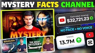 Create A Faceless Mystery Facts Channel Without Copyright By Using Free AI Tools.