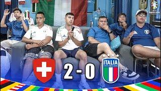 ELIMINATI... SVIZZERA-ITALIA 2-0 | LIVE REACTION ITALIANI Euro 2024