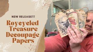 Did you hear? New Roycycled Treasures Decoupage papers are here!!!