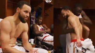 Warriors locker room after Steph Curry scored 56 points vs Magic