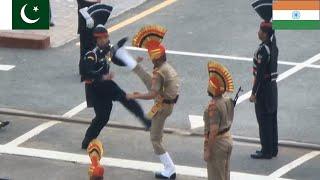 INDIAN BSF Vs PAKISTAN RANGERS Parade Ceremony at Wagah Attari Border 2023 Video in 4k Ultra HD