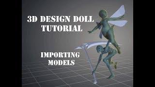 How to import models in to 3D design doll