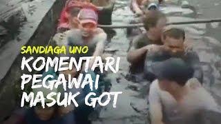 Viral Aksi Pegawai Honorer Berendam dalam Selokan di Jelambar, Sandiaga Uno Beri Komentar