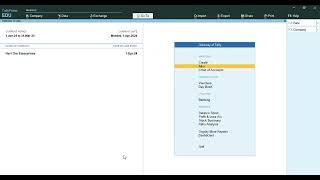 Ledger creation in Tally Prime.