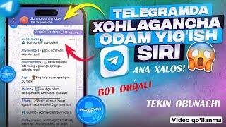 Telegram Guruh va kanalga istalgancha odam ko’paytirish