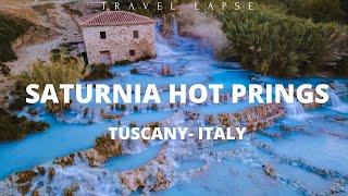 Saturnia Hot Springs in Tuscany – Italy | Natural Baths of Tuscany | by drone |