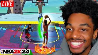  LIVE ON NBA 2K24 - BEST GUARD BUILD SEASON 8! 8K SUB GRINDDD!