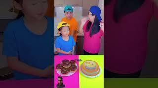 Emojis cake vs Donald’s ice cream challenge #challenge #donuts #funny #cake #short